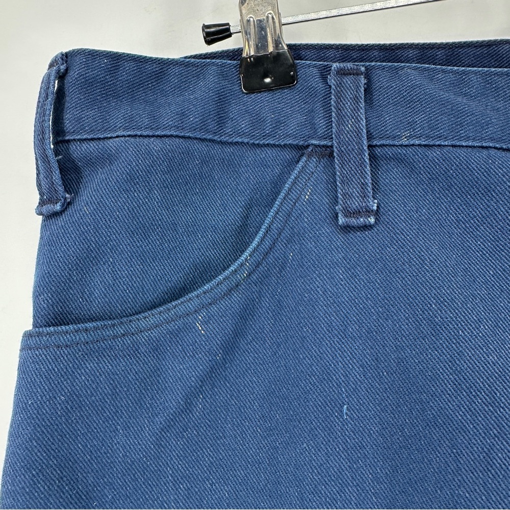 RARE VINTAGE 1970s DICKIES Carpenter Pant Dark Blue - Picture 7 of 13